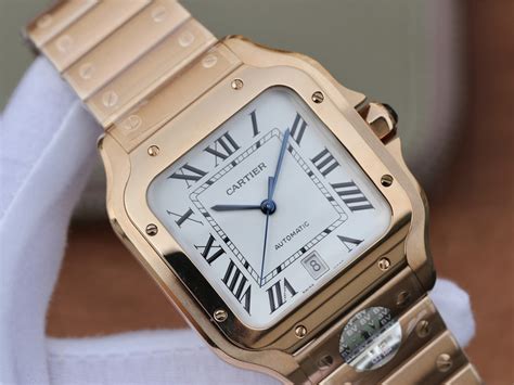 cartier santos 100 replica parts|cartier santos watch price list.